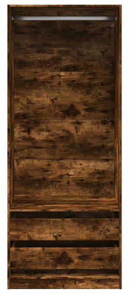 Šatní skříň kouřový dub 80 x 50 x 200 cm kompozitní dřevo 3307751