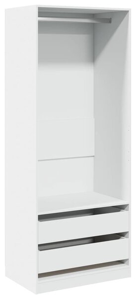 Šatní skříň bílá 80 x 50 x 200 cm kompozitní dřevo 3307747
