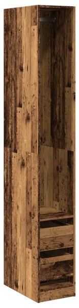 Šatní skříň old wood 30 x 50 x 200 cm kompozitní dřevo 3307745