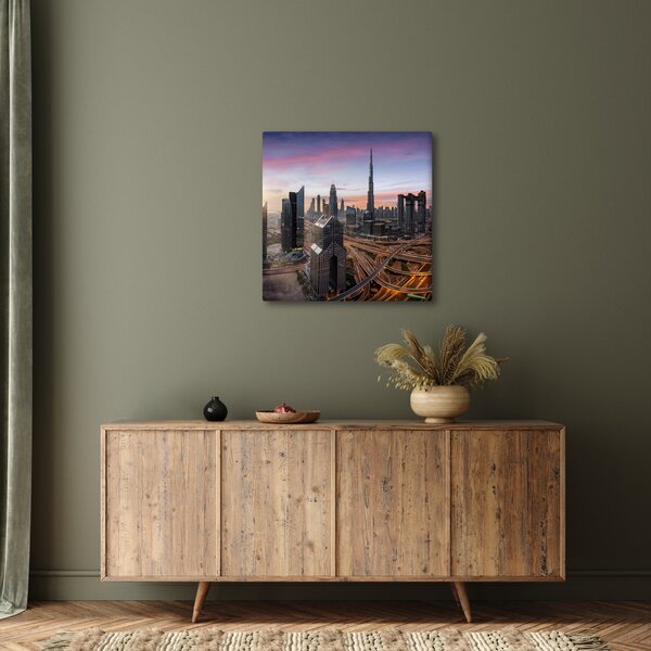 Obraz - Panorama Dubaje (30x30 cm)