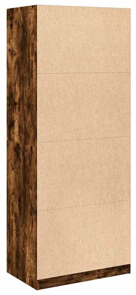 Šatní skříň kouřový dub 80 x 50 x 200 cm kompozitní dřevo 3307751