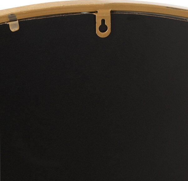 Zlaté kovové závěsné zrcadlo J-line Moga 30 cm