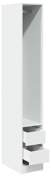 Šatní skříň bílá 30 x 50 x 200 cm kompozitní dřevo 3307738