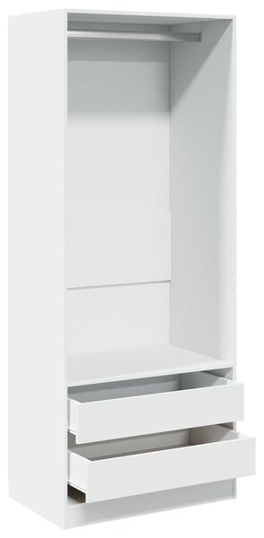 Šatní skříň bílá 80 x 50 x 200 cm kompozitní dřevo 3307747