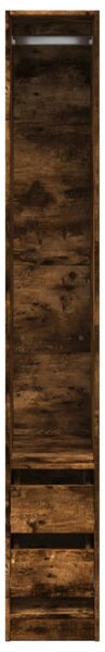 Šatní skříň kouřový dub 30 x 50 x 200 cm kompozitní dřevo 3307742