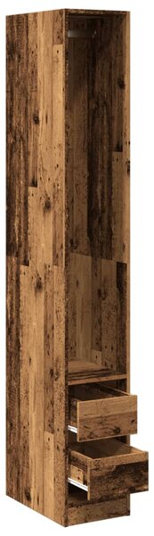 Šatní skříň old wood 30 x 50 x 200 cm kompozitní dřevo 3307745