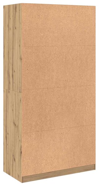 Šatní skříň dub artisan 100 x 50 x 200 cm kompozitní dřevo 3307737