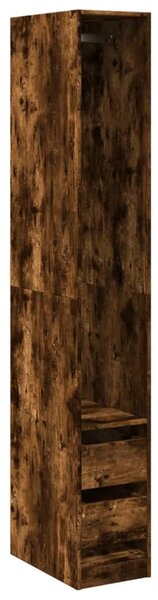 Šatní skříň kouřový dub 30 x 50 x 200 cm kompozitní dřevo 3307742