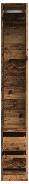 Šatní skříň old wood 30 x 50 x 200 cm kompozitní dřevo 3307745