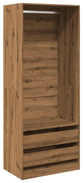Šatní skříň dub artisan 80 x 50 x 200 cm kompozitní dřevo 3307755