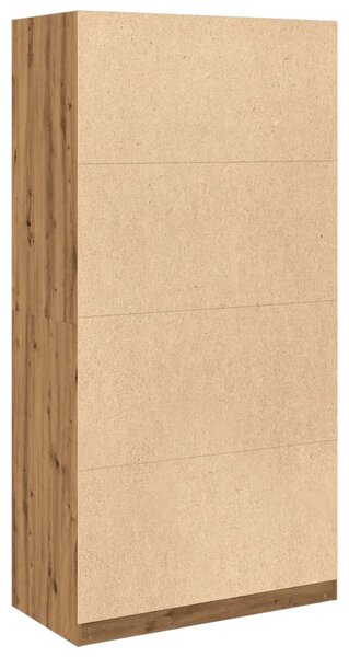 Šatní skříň dub artisan 100 x 50 x 200 cm kompozitní dřevo 3307773