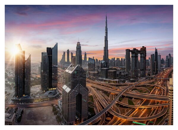 Obraz - Panorama Dubaje (70x50 cm)