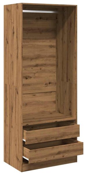 Šatní skříň dub artisan 80 x 50 x 200 cm kompozitní dřevo 3307755