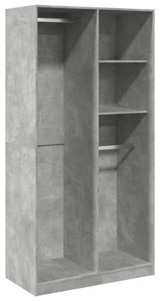 Šatní skříň betonově šedá 100 x 50 x 200 cm dřevotříska 3307768