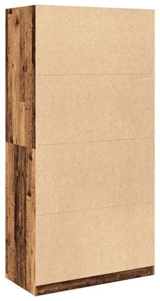 Šatní skříň old wood 100 x 50 x 200 cm kompozitní dřevo 3307772