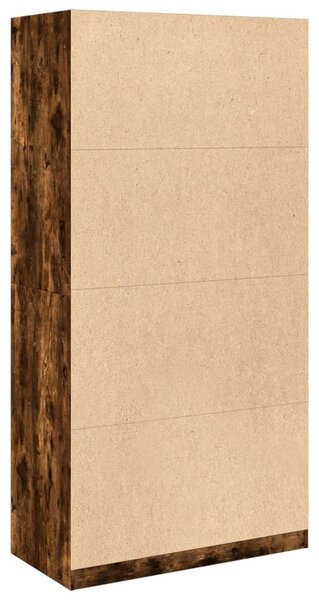 Šatní skříň kouřový dub 100 x 50 x 200 cm kompozitní dřevo 3307769