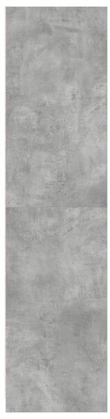 Šatní skříň betonově šedá 100 x 50 x 200 cm dřevotříska 3307768