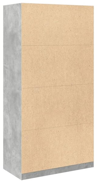 Šatní skříň betonově šedá 100 x 50 x 200 cm dřevotříska 3307768