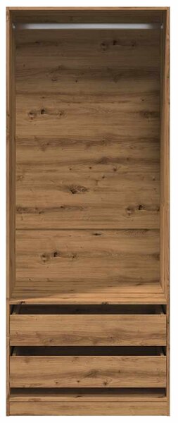 Šatní skříň dub artisan 80 x 50 x 200 cm kompozitní dřevo 3307755