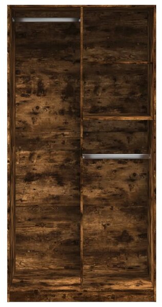 Šatní skříň kouřový dub 100 x 50 x 200 cm kompozitní dřevo 3307769