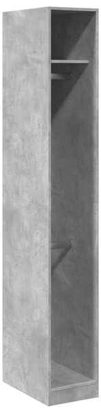 Šatní skříň betonově šedá 30 x 50 x 200 cm kompozitní dřevo 3307777