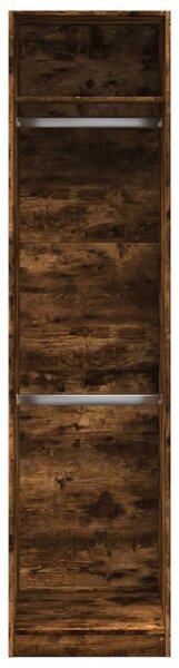 Šatní skříň kouřový dub 50 x 50 x 200 cm kompozitní dřevo 3307787