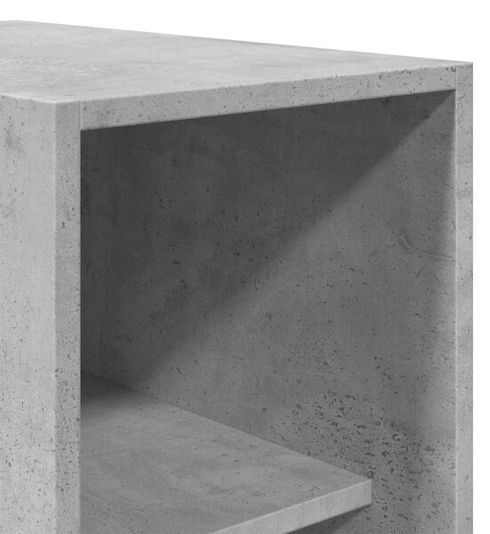 Šatní skříň betonově šedá 30 x 50 x 200 cm kompozitní dřevo 3307777