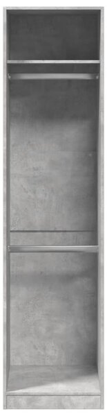 Šatní skříň betonově šedá 50 x 50 x 200 cm dřevotříska 3307786