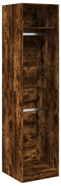 Šatní skříň kouřový dub 50 x 50 x 200 cm kompozitní dřevo 3307787