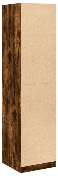 Šatní skříň kouřový dub 50 x 50 x 200 cm kompozitní dřevo 3307787