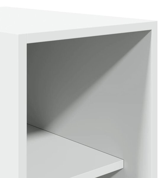 Šatní skříň bílá 30 x 50 x 200 cm kompozitní dřevo 3307774