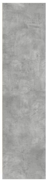 Šatní skříň betonově šedá 30 x 50 x 200 cm kompozitní dřevo 3307777