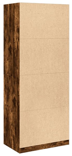 Šatní skříň kouřový dub 80 x 50 x 200 cm kompozitní dřevo 3307796
