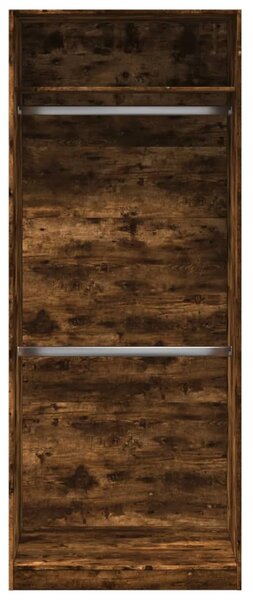 Šatní skříň kouřový dub 80 x 50 x 200 cm kompozitní dřevo 3307796