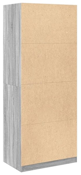 Šatní skříň šedá sonoma 80 x 50 x 200 cm kompozitní dřevo 3307797