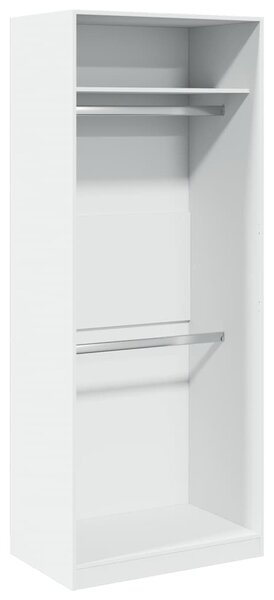 Šatní skříň bílá 80 x 50 x 200 cm kompozitní dřevo 3307792