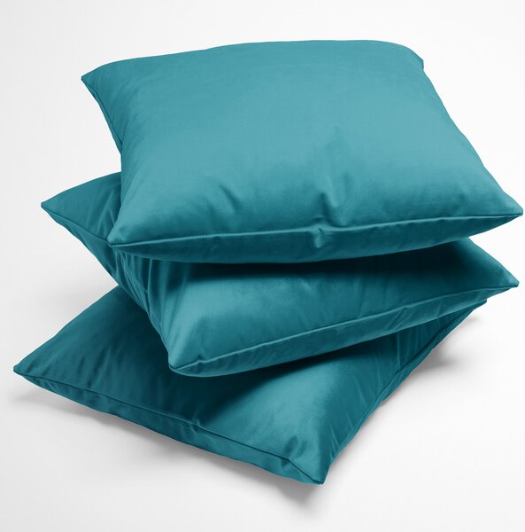 Biante Sametový povlak na polštář Velvet Premium SVP-035 Tyrkysově modrý 30 x 50 cm