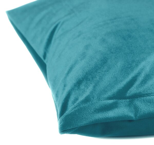 Biante Sametový povlak na polštář Velvet Premium SVP-035 Tyrkysově modrý 30 x 50 cm