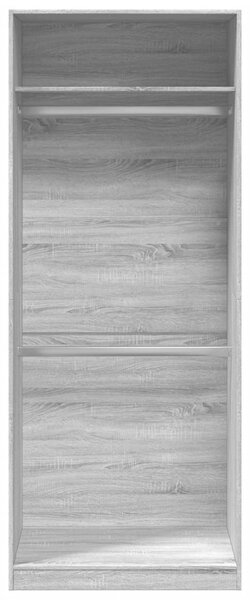 Šatní skříň šedá sonoma 80 x 50 x 200 cm kompozitní dřevo 3307797