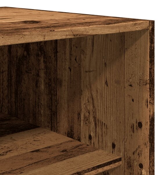 Šatní skříň old wood 80 x 50 x 200 cm kompozitní dřevo 3307799