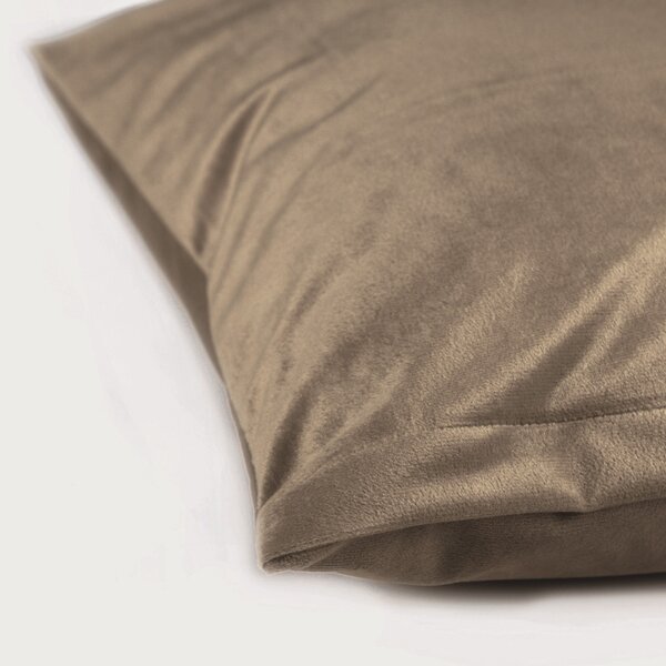 Biante Sametový povlak na polštář Velvet Premium SVP-034 Kávově hnědý 50x50 cm - SKLADEM