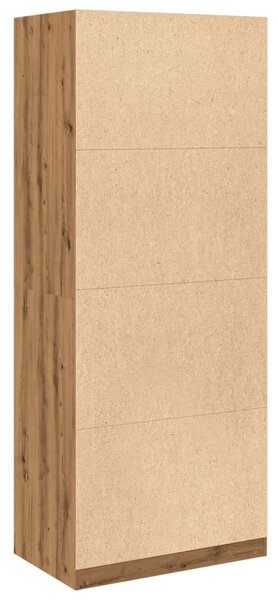 Šatní skříň dub artisan 80 x 50 x 200 cm kompozitní dřevo 3307800