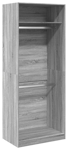 Šatní skříň šedá sonoma 80 x 50 x 200 cm kompozitní dřevo 3307797