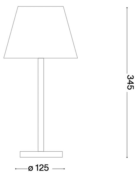Ideal lux Lolita LED USB stolní svítidlo Bílá