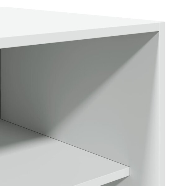 Šatní skříň bílá 80 x 50 x 200 cm kompozitní dřevo 3307792