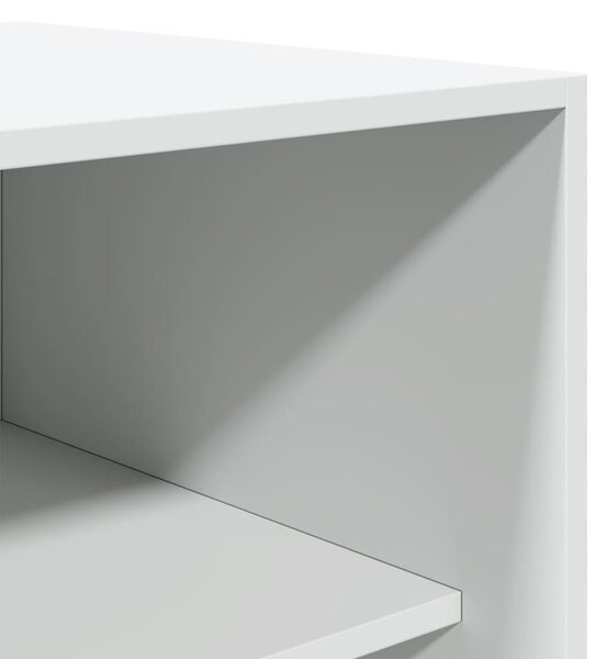 Šatní skříň bílá 100 x 50 x 200 cm dřevotříska 3307801