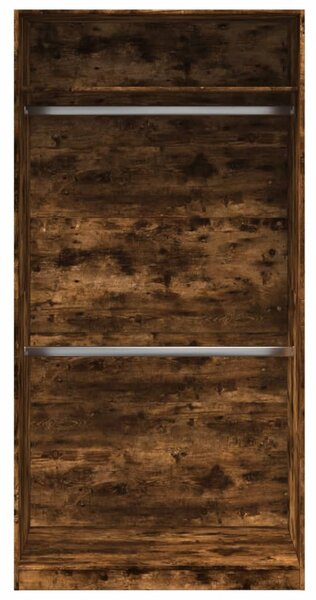 Šatní skříň kouřový dub 100 x 50 x 200 cm kompozitní dřevo 3307805
