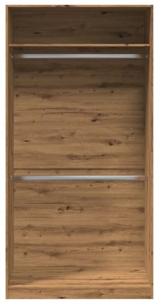 Šatní skříň dub artisan 100 x 50 x 200 cm kompozitní dřevo 3307809