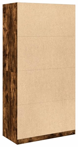 Šatní skříň kouřový dub 100 x 50 x 200 cm kompozitní dřevo 3307805