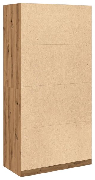Šatní skříň dub artisan 100 x 50 x 200 cm kompozitní dřevo 3307809